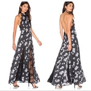 NWT! Majorelle Black Floral Isabella Dress